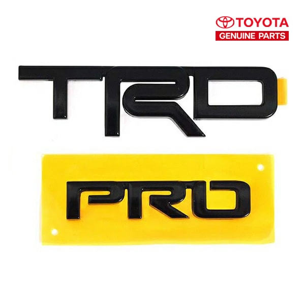 USトヨタ純正 汎用 TRD PRO エンブレム ブラック FJクルーザー タンドラ タコマ 4ランナー 他