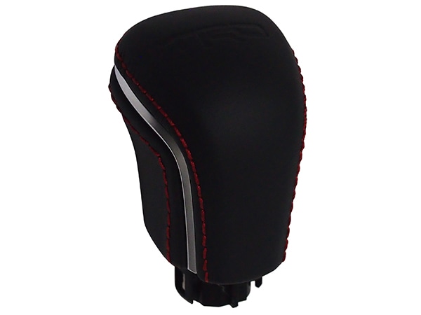 USトヨタ純正 カムリ 70系 | カローラクロス 10系 カローラスポーツ 210系 | ヤリス 10系 200系 GRヤリス 10系 ヤリスクロス 10系 TRD エンボスロゴ入 SPECIAL EDITION レザー & アルミニウム シフトノブ シフトレバー オートマ A/T用 レッドステッチ