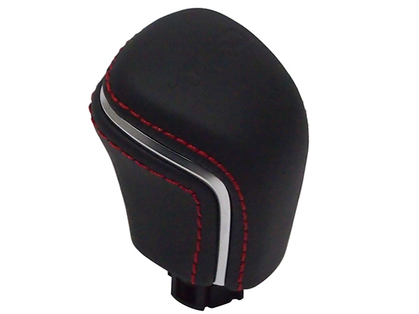 USトヨタ純正 カムリ 70系 | カローラクロス 10系 カローラスポーツ 210系 | ヤリス 10系 200系 GRヤリス 10系 ヤリスクロス 10系 TRD エンボスロゴ入 SPECIAL EDITION レザー & アルミニウム シフトノブ シフトレバー オートマ A/T用 レッドステッチ