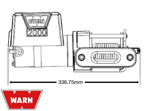 WARN 正規品】2000DCシリーズ 12V 電動 ユーティリティー ウインチ 