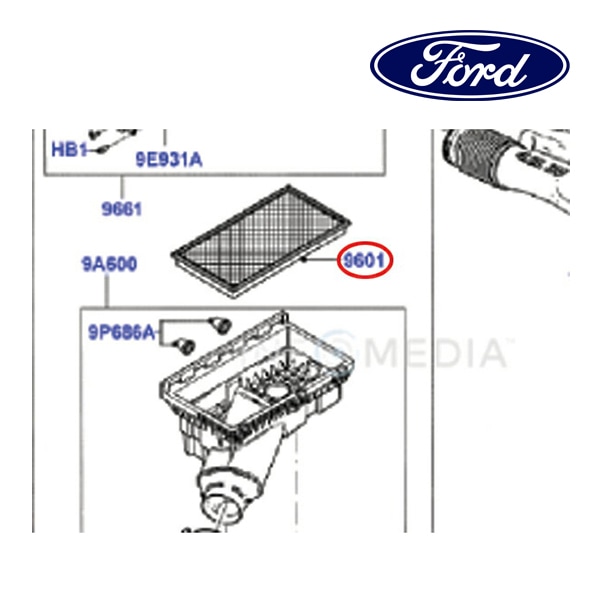 フォード純正 エアフィルター エアクリーナー エアエレメント 6L2Z9601AB 06-10y エクスプローラー