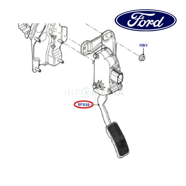 フォード純正 アクセルペダルセンサー EL2Z9F836A 06-10y エクスプローラー