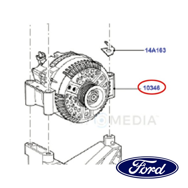 フォード純正 オルタネーター ジェネレーター ダイナモ 115AMP 6L2Z10346BARM1 電装 発電 06-10y FORD エクスプローラー