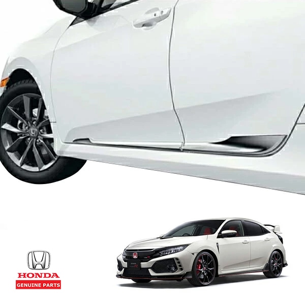 USホンダ純正 HONDA シビック ハッチバック FK7 FK8 平成29年9月〜令和3年6月 ドアロアガーニッシュ ドアモール クローム フロント リア 1台分 4枚セット