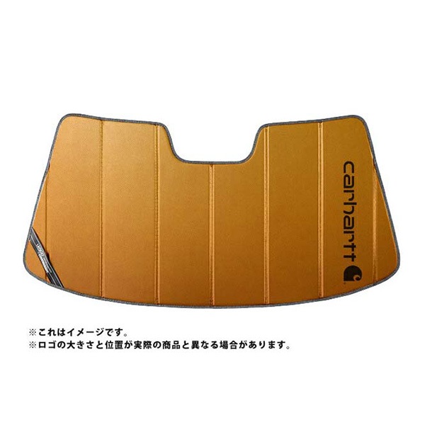 【CoverCraft 正規品】 専用設計 サンシェード ブロンズ 吸盤不要 折りたたみ式 トヨタ ソアラ JZZ30/JZZ31/UZZ31/UZZ32 Carhartt カーハートコラボ仕様 カバークラフト ［真夏もへたらない3層構造で断熱効果抜群］