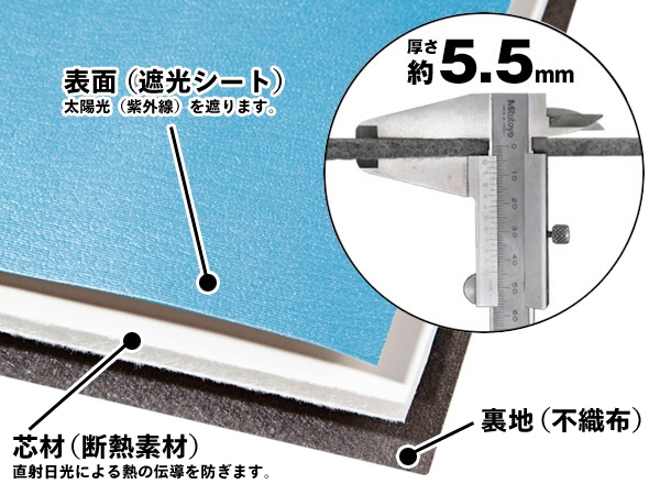 【CoverCraft 正規品】 専用設計 サンシェード ブルーメタリック 吸盤不要 折りたたみ式 トヨタ iQ カバークラフト ［真夏もへたらない3層構造で断熱効果抜群］