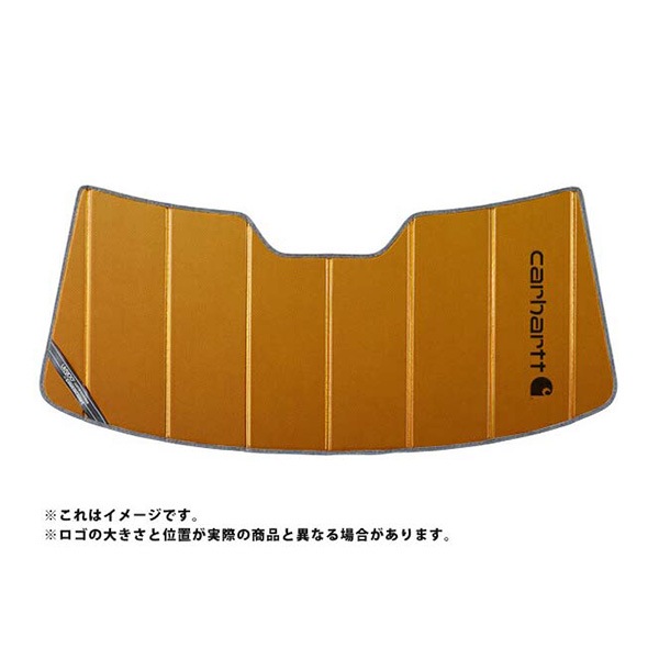 【CoverCraft 正規品】 専用設計 サンシェード ブロンズ 吸盤不要 折りたたみ式 トヨタ bB NPC30系 Carhartt カーハートコラボ仕様 カバークラフト ［真夏もへたらない3層構造で断熱効果抜群］