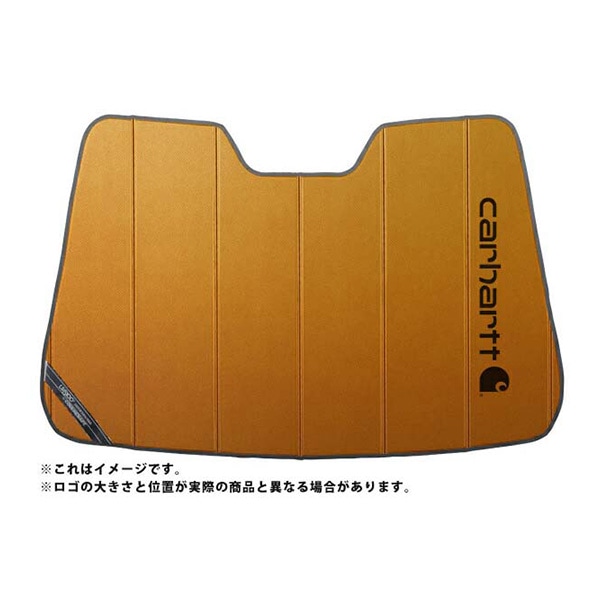 【CoverCraft 正規品】 専用設計 サンシェード ブロンズ 吸盤不要 折りたたみ式 トヨタ ヴィッツ KSP/NSP 130系 Carhartt カーハートコラボ仕様 カバークラフト ［真夏もへたらない3層構造で断熱効果抜群］