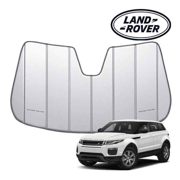 USランドローバー純正 専用設計 RANGE ROVER ロゴ入 サンシェード 吸盤不要 折りたたみ式 ケース付 レンジローバー イヴォーク EVOQUE 初期 LZ系 カバークラフト