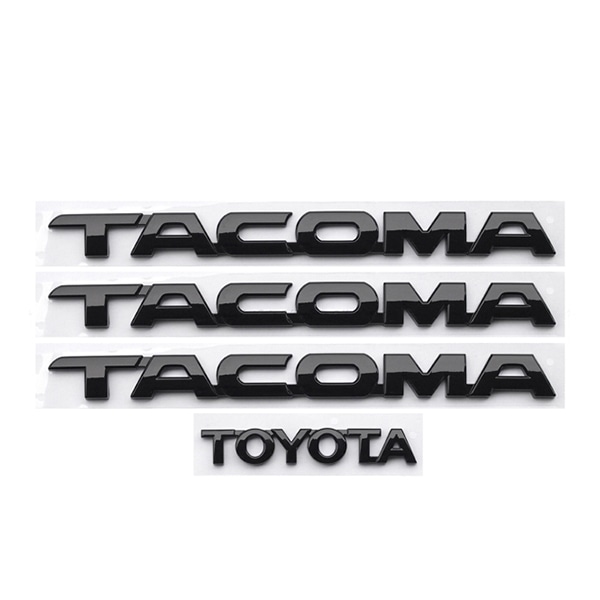 TOYOTA純正エンブレム(ブラック) TACOMAセット 05-14y トヨタ タコマ