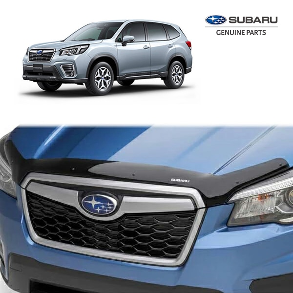 USスバル純正 SUBARU フォレスター SK系 前期 バグガード ボンネットガード フードプロテクター ボンネットプロテクター フロントディフレクター フロントプロテクター スモーク 虫除け 飛び石