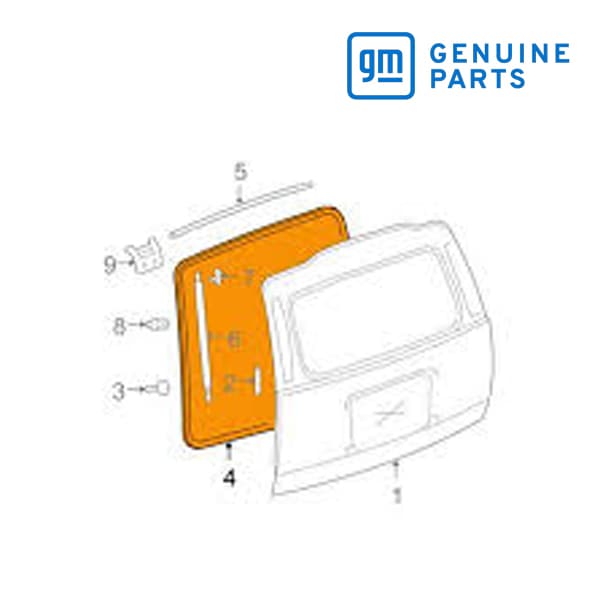 GM純正 テールゲート リアゲート オープニング ウェザーストリップ ボディ側 22775503 07-13y エスカレード/タホ/ユーコン/サバーバン etc