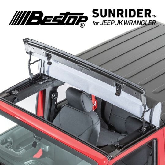 【BESTOP 正規品】ジープ JEEP JK ラングラー 4ドア ハードトップ用 サンライダー ソフトトップ オープン ブラックダイヤモンド アクリル 5245335 べストップ