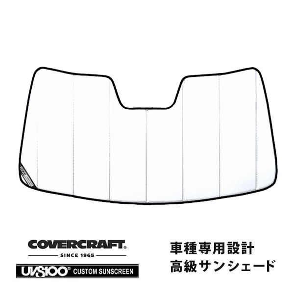 【CoverCraft 正規品】 専用設計 サンシェード ホワイト 吸盤不要 折りたたみ式 08-11y JEEP ジープ WH グランドチェロキー カバークラフト ［真夏もへたらない3層構造で断熱効果抜群］ 