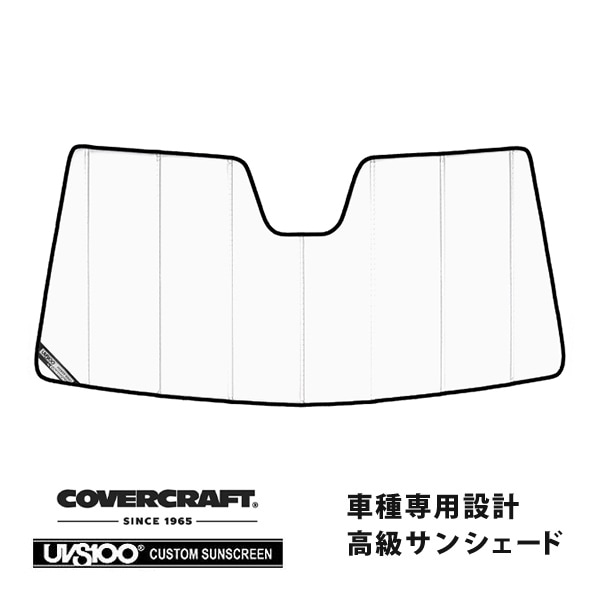 【CoverCraft 正規品】 専用設計 サンシェード ホワイト 吸盤不要 折りたたみ式 Porsche ポルシェ カイエン クーペ 9YA カバークラフト ［真夏もへたらない3層構造で断熱効果抜群］ 