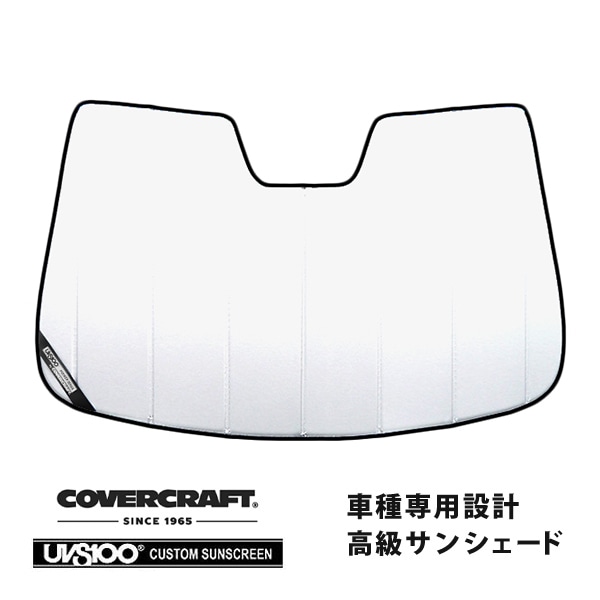 【CoverCraft 正規品】 専用設計 サンシェード ホワイト 吸盤不要 折りたたみ式 15-18y 日産 ムラーノ Z52系 前期 カバークラフト ［真夏もへたらない3層構造で断熱効果抜群］