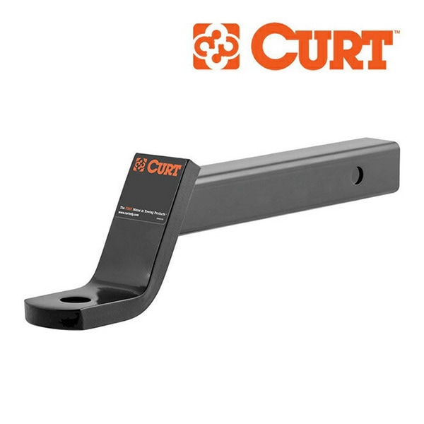 【CURT 正規品】 トレーラーヒッチ用 ヒッチボールマウント 2インチ角 45270 クラス3  2インチライズ 約50mm  4インチドロップ 約101mm 最大牽引能力 約3400kg