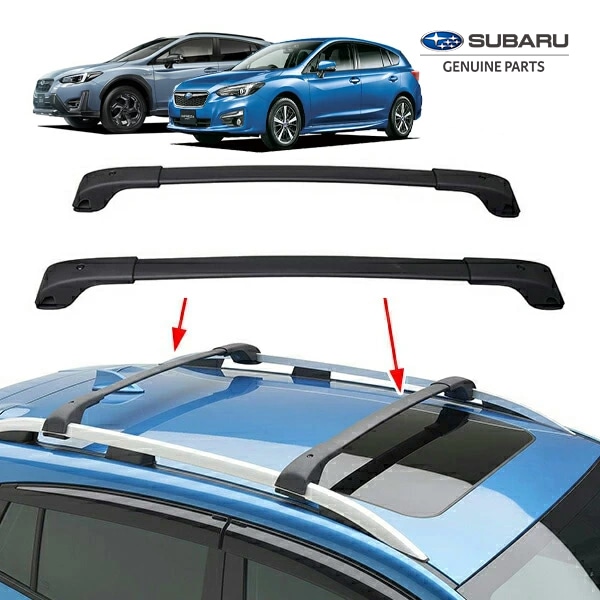 USスバル純正 エアロクロスバー ベースキャリア ルーフキャリア 2本セット スバル XV インプレッサスポーツ GT系