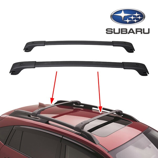 USスバル純正 エアロクロスバー ベースキャリア ルーフキャリア 2本セット スバル XV インプレッサスポーツ GP系