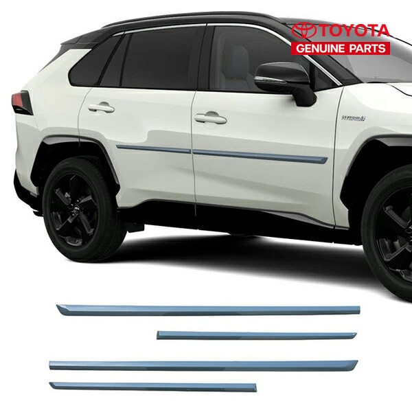 USトヨタ純正 RAV4 50系 ドアサイドモール/ボディサイドモールディング アーバンカーキ(6X3)/4PC