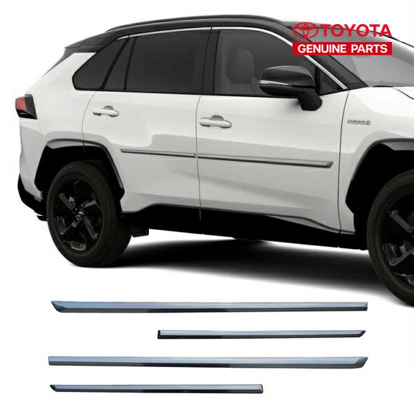 USトヨタ純正 ドアサイドモール 1G3 4PC ボディサイドモールディング グレーメタリック RAV4 50系