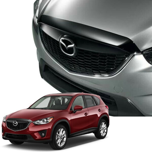 USマツダ純正 バグガード ボンネットガード フードプロテクター ボンネットプロテクター フロントディフレクター フロントプロテクター スモーク 虫除け 飛び石 マツダ CX-5 KE系