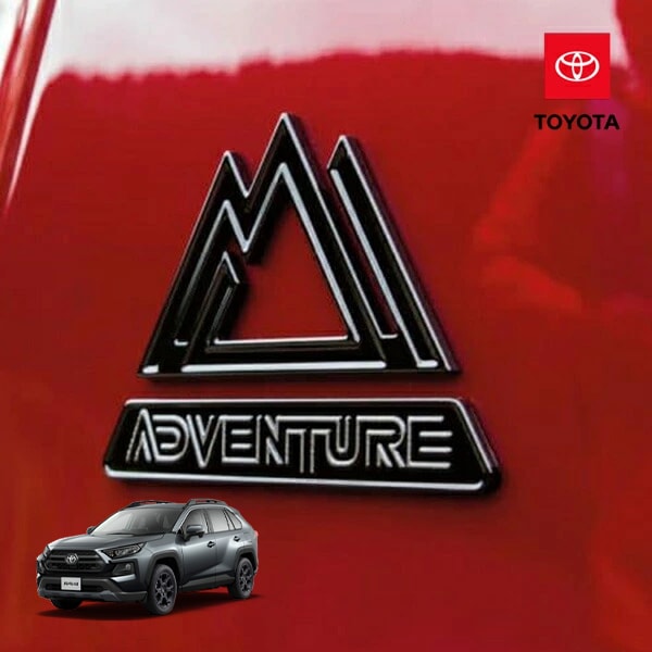 USトヨタ純正 Adventure アドベンチャー リアエンブレム セット TOYOTA RAV4 50系