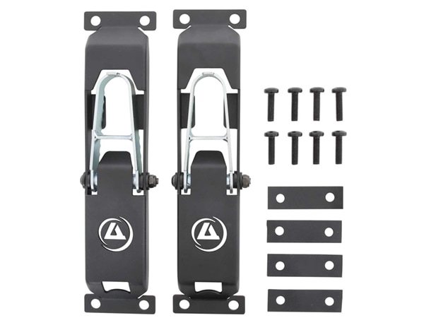 【Smittybilt 正規品 】ATLAS アトラス ドアステップ 2個セット 7630 ジープ JK/JL ラングラー JT グラディエーター ブラックパウダーコート 折りたたみ可能 ボルトオン取付け スミッティビルト