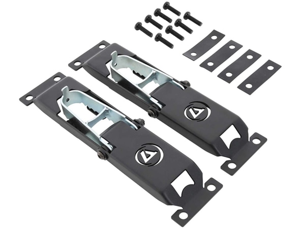 【Smittybilt 正規品 】ATLAS アトラス ドアステップ 2個セット 7630 ジープ JK/JL ラングラー JT グラディエーター ブラックパウダーコート 折りたたみ可能 ボルトオン取付け スミッティビルト