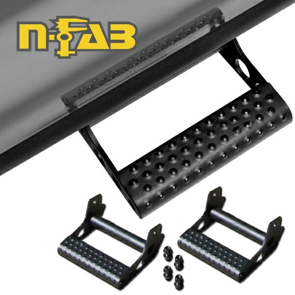 【N-FAB 正規品】サイドロックレール用 ステップ ブラック 2個セット トヨタ FJクルーザー GSJ150W 汎用 他