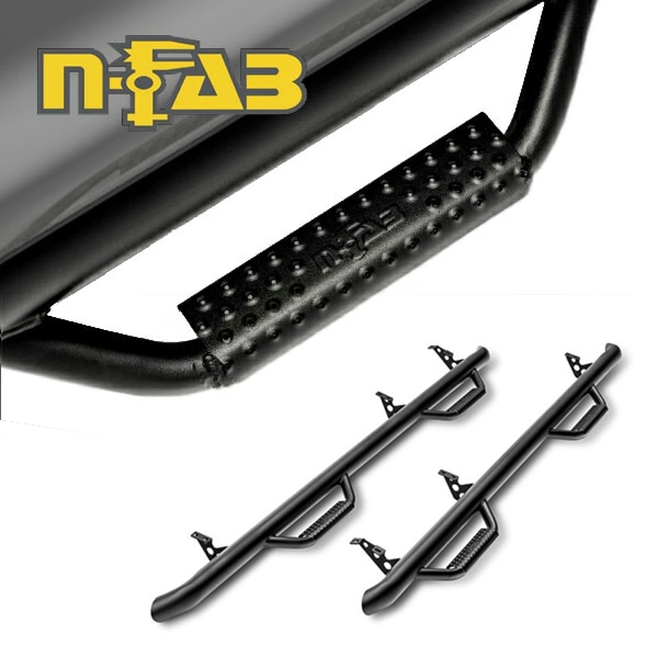 【N-FAB 正規品】ナーフステップ サイドステップ テクスチャードブラック ジープ JK ラングラー アンリミテッド 4ドア J0764 エヌファブ