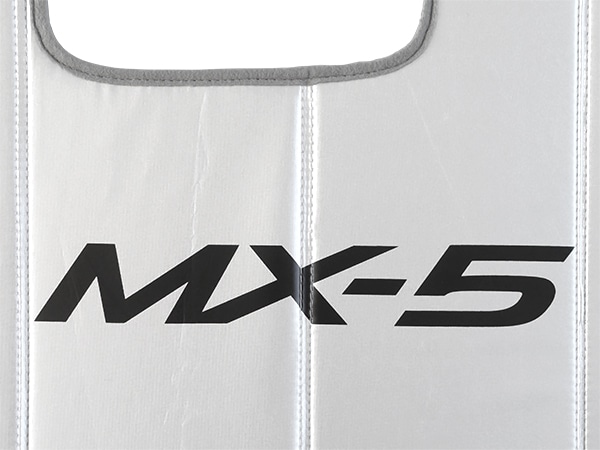 USマツダ純正 専用設計 MX-5 ロゴ入 サンシェード 吸盤不要 折りたたみ式 MAZDA マツダ ロードスター ND系
