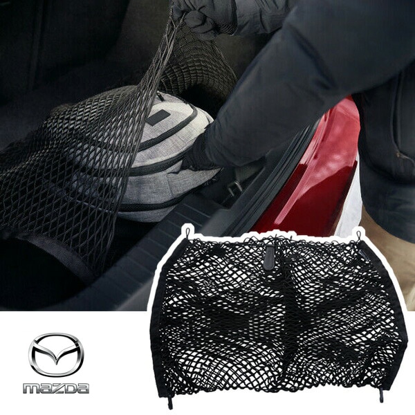 USマツダ純正 カーゴネット トランクネット 専用ラゲッジネット フック付 荷物固定 荷崩れ防止 マツダ MAZDA3 ハッチバック ファストバック BP系
