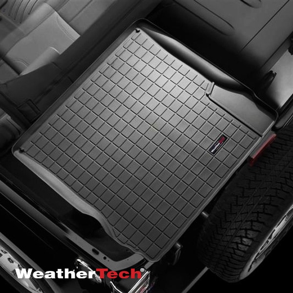 【WeatherTech 正規品】専用設計 オールウェザー リアカーゴプロテクター カーゴマット ラゲッジマット カーゴライナー トランクマット ブラック 40324 ジープ JK ラングラー アンリミテッド ウェザーテック