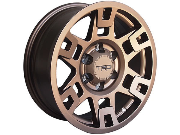 USトヨタ純正 TRD 17インチホイール ブロンズ PTR20-35110-F5 4本セット TRDロゴ入 JWL刻印あり TOYOTA FJクルーザー GSJ150W | ランドクルーザー ランクル プラド 150系 | ハイラックスサーフ 215系 他