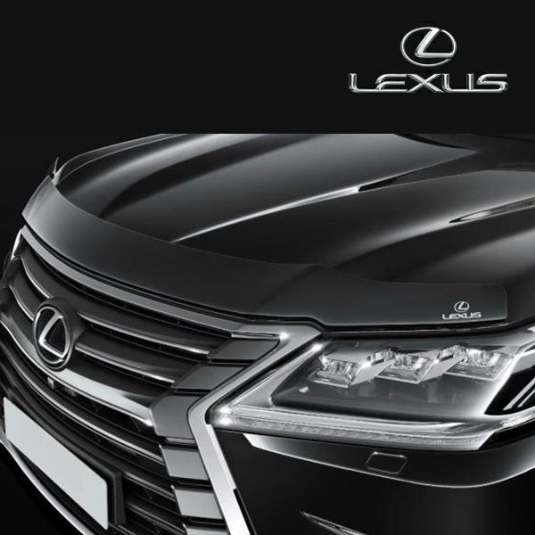 EU(欧州)レクサス純正 バグガード ボンネットガード フードプロテクター ボンネットプロテクター フロントディフレクター フロントプロテクター スモーク 虫除け 飛び石 レクサス LX570 200系