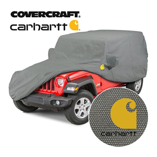 【CoverCraft 正規品】 専用設計 カーカバー/Carhartt GRAVEL CCH18114CG 2018y- ジープ JL ラングラー(2ドア) ボディカバー ボディーカバー カバークラフト