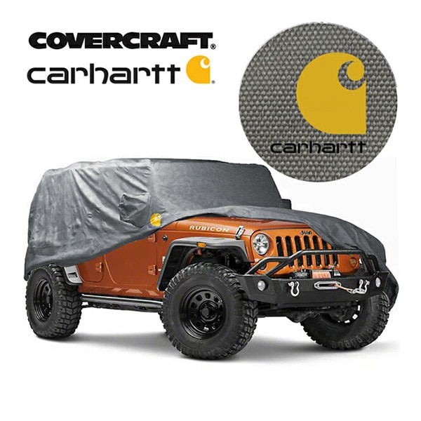 【CoverCraft 正規品】 専用設計 カーカバー/Carhartt GRAVEL CCH16960CG 2007-2018y ジープ JK ラングラー アンリミテッド(4ドア) ボディカバー ボディーカバー カバークラフト