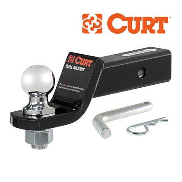 【CURT 正規品】 クラス3 トレーラーヒッチ用 ヒッチボールマウント 45036 2インチ角 2インチドロップ 約50mm 2インチヒッチボール&ヒッチピン付