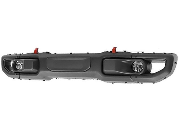 MOPAR純正 ジープ JL ラングラー 2ドア/4ドア アンリミテッド 共通 JT グラディエーター ルビコンフロントバンパー スチールバンパー 3ピース成型 LEDフォグランプ付 エンドキャップ フック付 パーキングソナー穴無し RUBICON EDITION 82215121AF/82215121AG