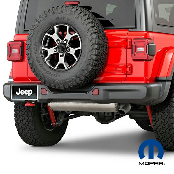 MOPAR純正 リアバンパー スチール バンパー RUBICON EDITION ルビコン パーキングソナー穴無し 82215342AD/82215342AE ジープ JL ラングラー 2ドア/4ドア 共通