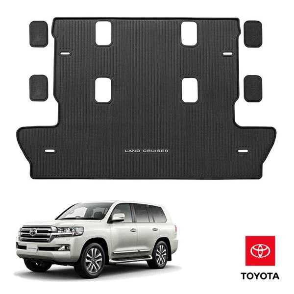 USトヨタ純正 リア カーゴマット ラゲッジマット カーゴライナー トランクマット Land Cruiserロゴ入 トヨタ ランドクルーザー 200系 