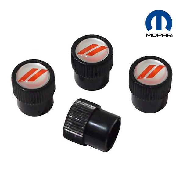 MOPAR純正 エアバルブキャップ(ブラック/DODGEロゴ) チャージャー チャレンジャー マグナム ラムバン デュランゴ バイパー ナイトロ