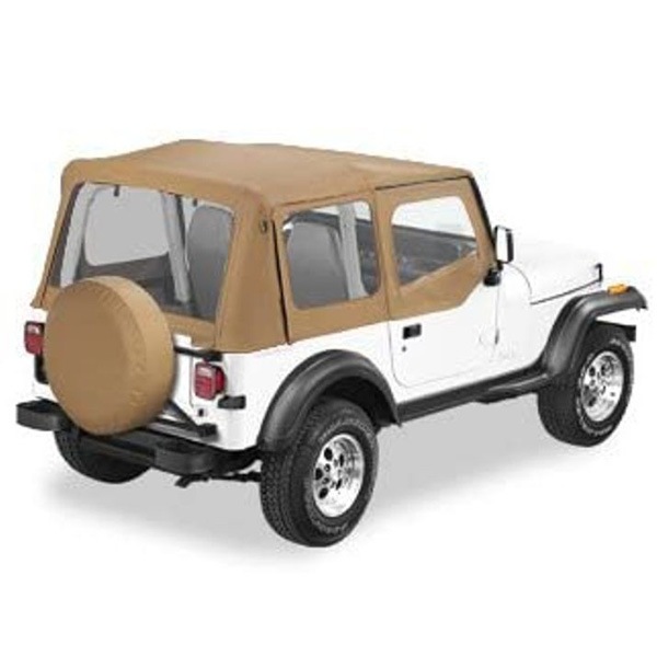 【BESTOP 正規品】ジープ JEEP 88-95y YJ ラングラー Replace-A-Top OEM交換用 ソフトトップ 幌 クリアウィンドウ付ドアスキン付 スパイス 5112037 べストップ