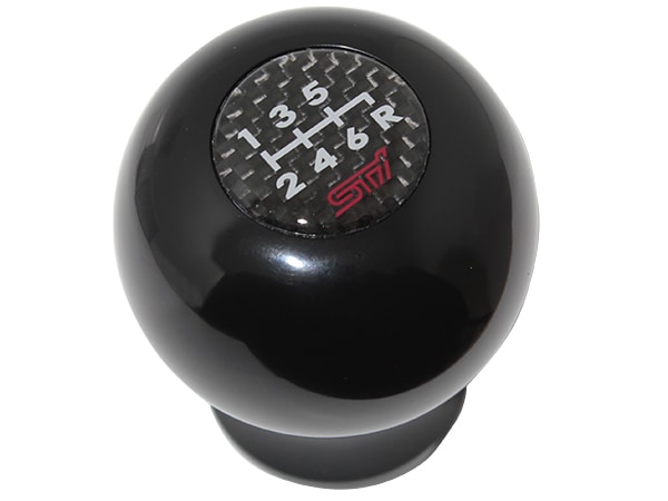 USスバル純正 POM ジュラコン+カーボン調 シフトノブ ブラック STIロゴ入 6M/T用 インプレッサWRX VA系 | WRXハッチバック GR系 | インプレッサWRX GD系 | レガシィB4 BM9| ツーリングワゴン BP系 | フォレスター SJ系 SG系 C1010FG412