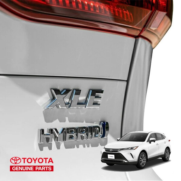 USトヨタ純正 HYBRID ロゴ リアゲートエンブレム TOYOTA ハリアー 80系