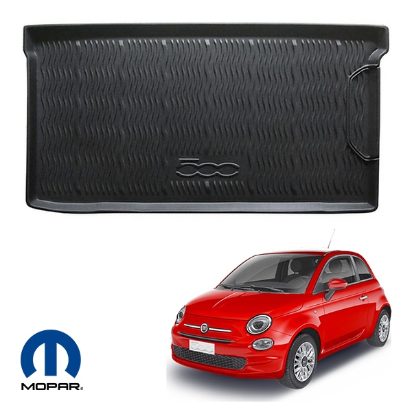 MOPAR純正 リア カーゴマット ラゲッジマット カーゴライナー トランクマット 500 ロゴ入 FIAT フィアット 12y- 500 500C 312系 チンクエチェント