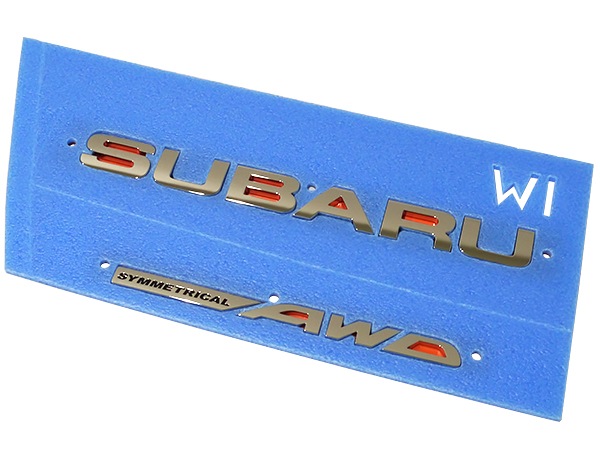 USスバル純正 2008-2014y レガシィ AWD リアエンブレム(SUBARU SYMMETRICAL AWD) LEGACY レガシー レガシィー