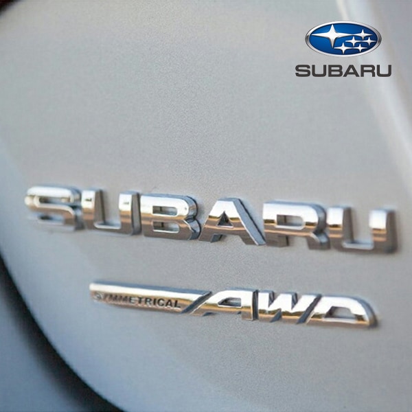 USスバル純正 2008-2014y レガシィ AWD リアエンブレム(SUBARU SYMMETRICAL AWD) LEGACY レガシー レガシィー