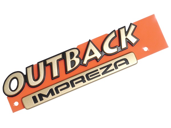 USスバル純正 OUTBACK IMPREZA リアエンブレム  ゲートエンブレム アウトバック レガシィ フォレスター 93073FE090